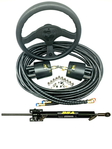 Inboard boat hydraulic twin - hydraulic,