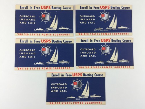 Vintage usps boating safety - boating,