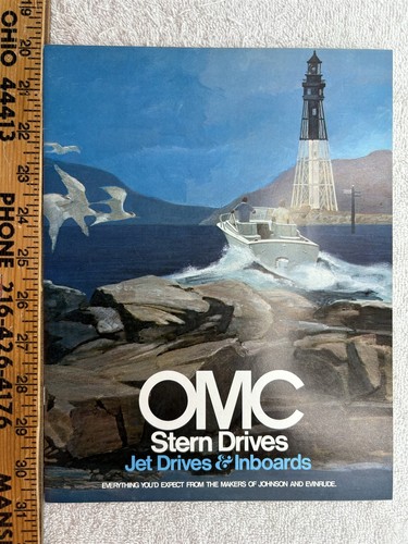 1970s boating catalog vtg omc - boating,