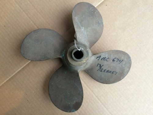 Bronze boat propeller blade - bronze, 4