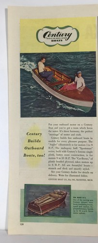Vintage 1947 century boat - century,