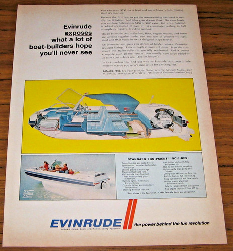 1968 print evinrude boats - ad,