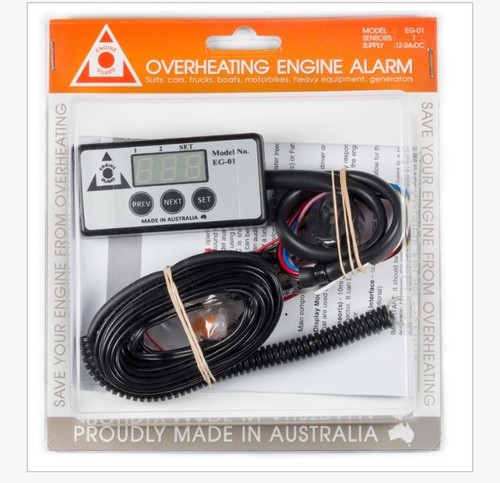 Engine temperature alarm gauge - engine,