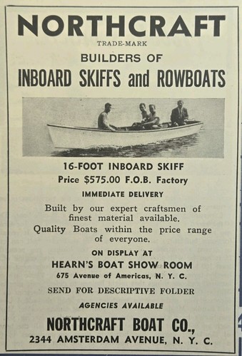 Northcraft boat print ad - co,