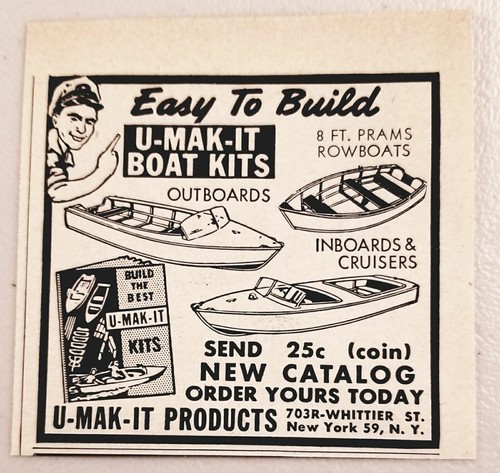 1950 print mak it boat - print,