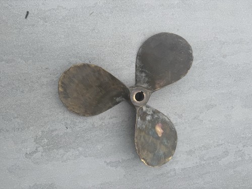 Vintage inboard bronze boat - bronze,