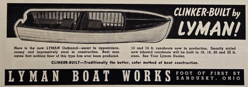 1946 lyman boat works sandusky - 1946,