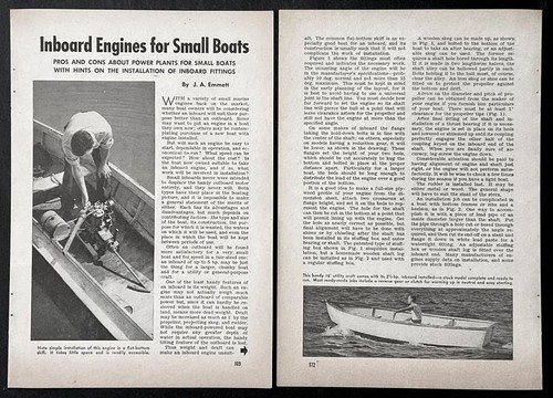 Inboard engines for small - “inboard,