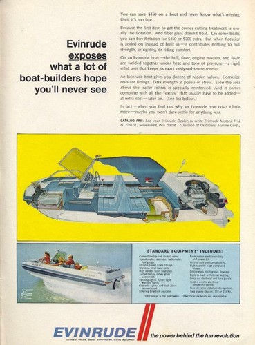1968 evinrude boat inboard - 1968,