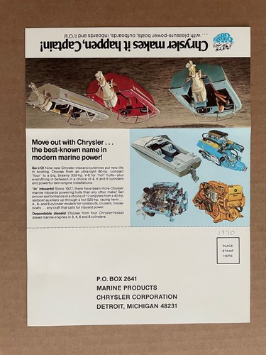 Vintage 1970 chrysler outboard - chrysler,